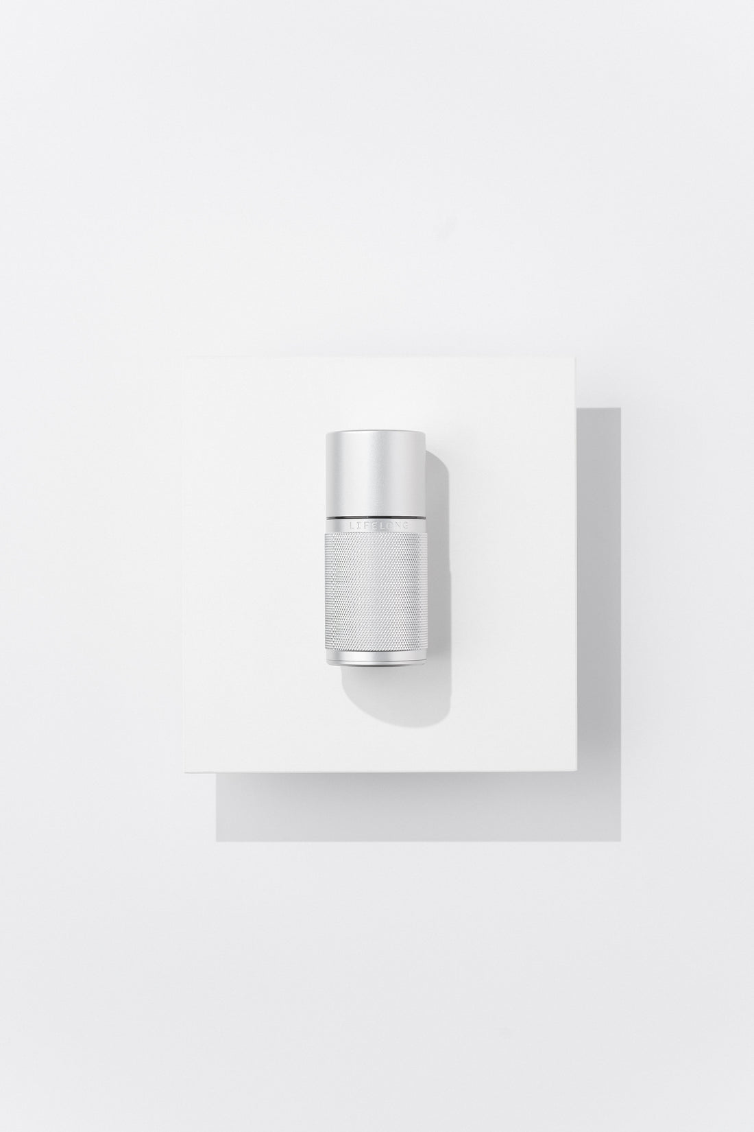 Lifelong Deodorant Copenhagen Silver refillable aluminium applicator on white minimal surface — aluminium-free natural deodorant UK