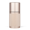 Rose-colored refillable luxury deodorant case from lifelongdeo. It has knurled details, logo in the middle and made of hardened anodised aluminium.