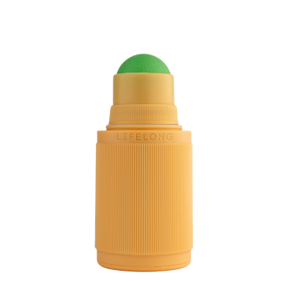 Lifelong Vibes Yellow refillable applicator — no lid hero