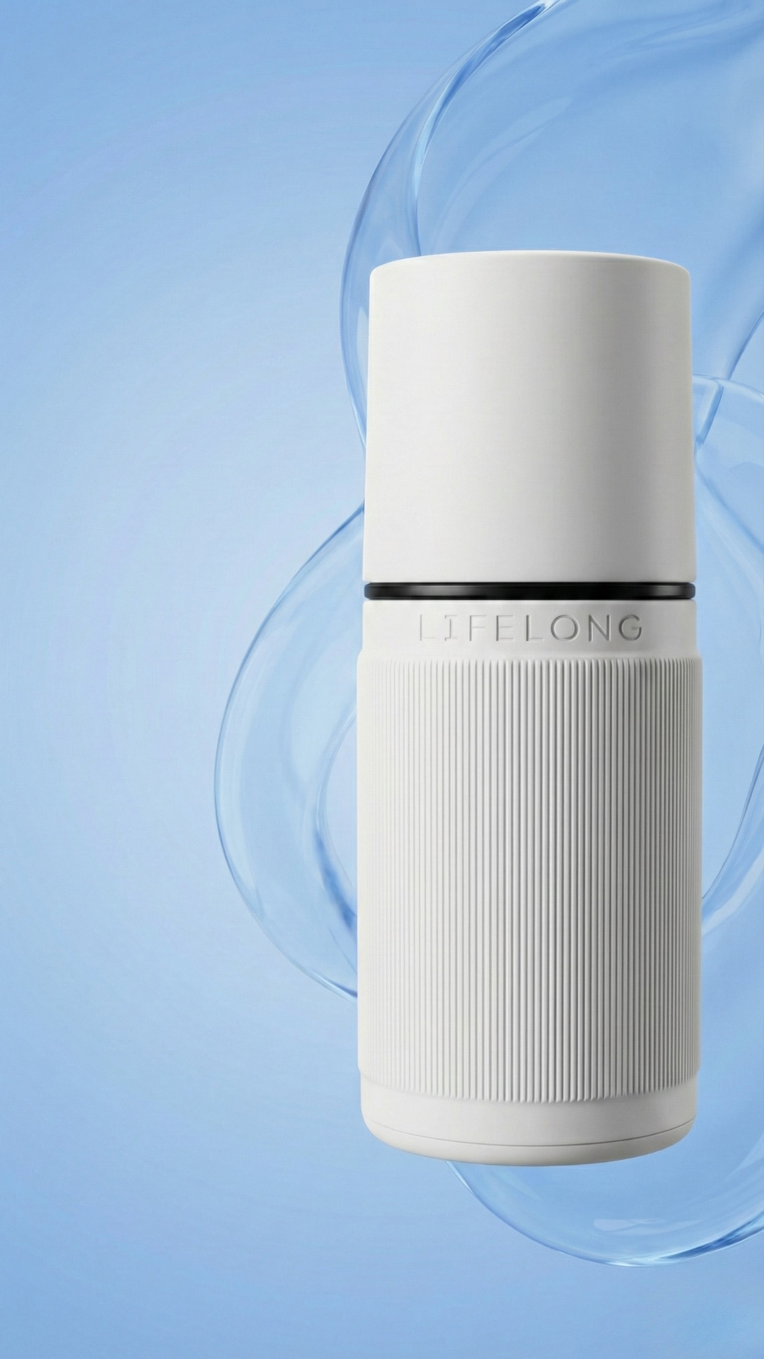 Lifelong Vibes White — clean ocean-plastic deodorant product shot